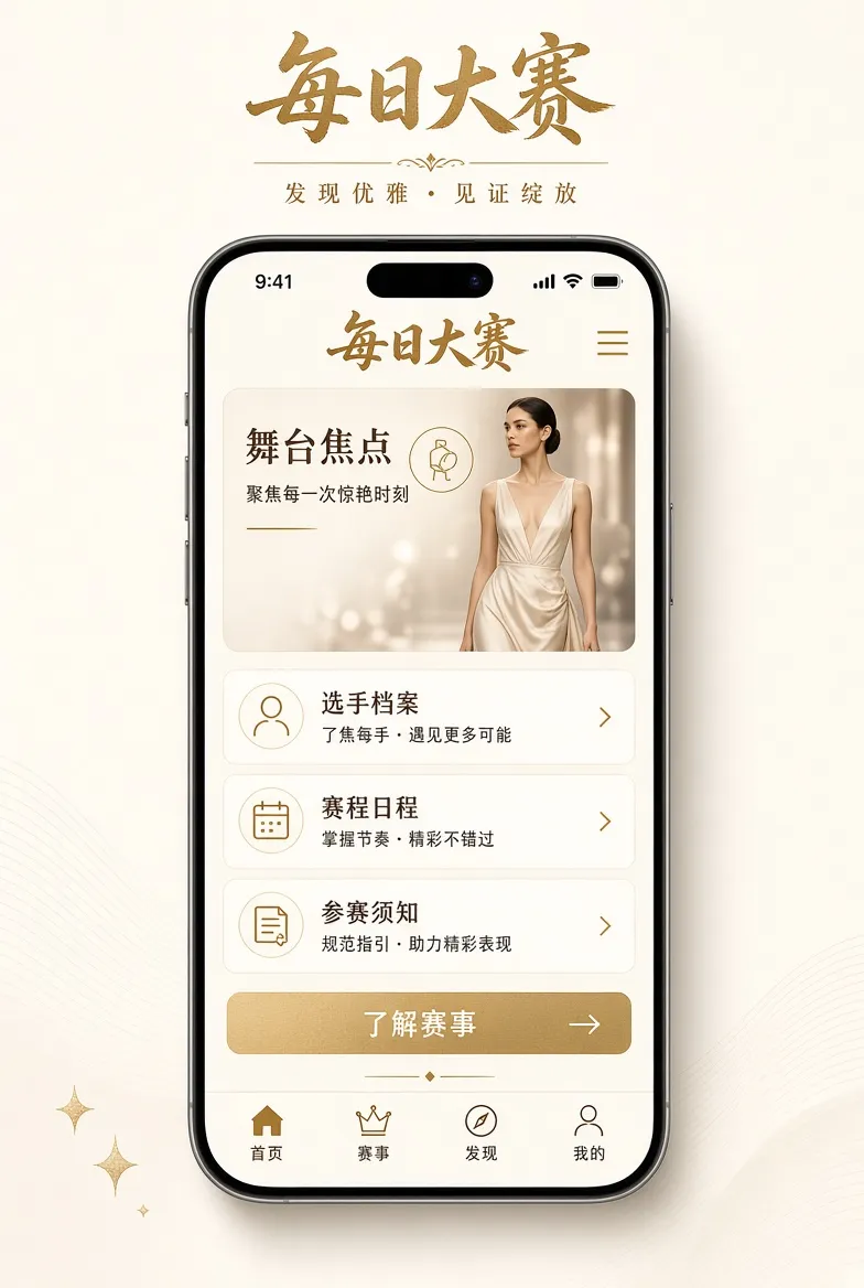 每日大赛移动赛事浏览服务主题视觉